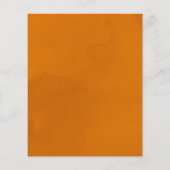 予算を少しかわいこちゃんオレンジ色のニュートラルベビーシャワー (裏面)