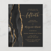 予算を抑えたブラックアゲートゴールドの50周年パーティー (正面)