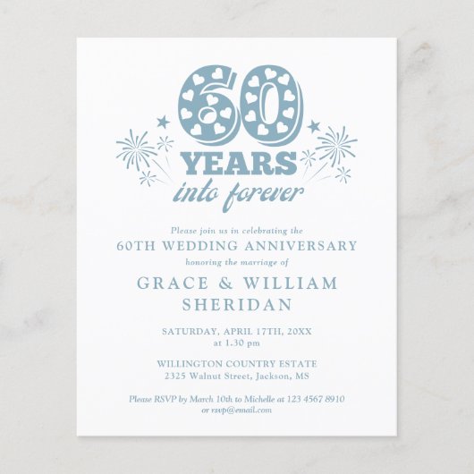 予算を永遠に60周年に招待状 (正面)