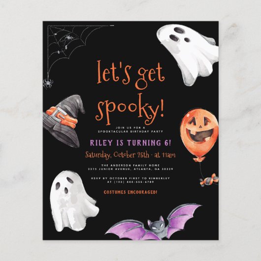 予算を確保不気味!かわいい黒い誕生日パーティー (正面)