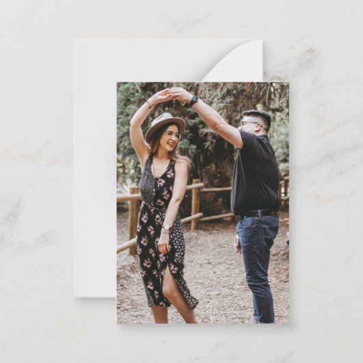 予算を移動Visit写真を移動のお知らせ ノートカード (裏面)