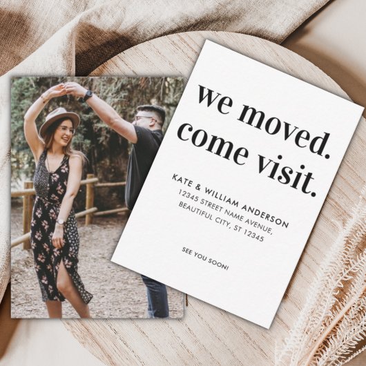 予算を移動Visit写真を移動のお知らせ ノートカード