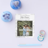 予算を節約 おめでたい日 樺の木のハートの写真 縦 チラシ (シングル)