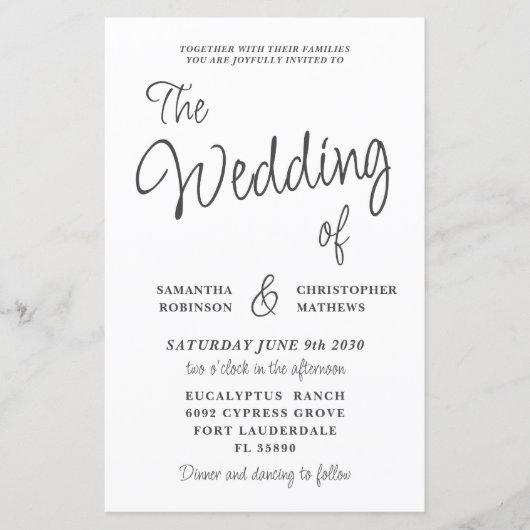 予算を黒白に結婚する (正面)