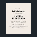 予算アイボリーミニマリストブライダルシャワー招待<br><div class="desc">予算アイボリーミニマリストブライダルシャワー招待</div>