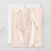 予算アイボリー金ゴールド集計結婚式招待状 (裏面)