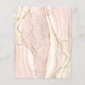 予算アイボリー金ゴールド集計結婚式招待状 (裏面)