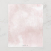 予算アップルオブザウアイズ秋ベビーシャワー招待状 (裏面)