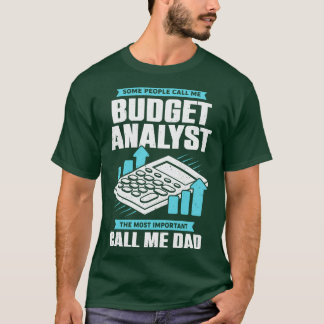 予算アナリストパパ父ギフト Tシャツ