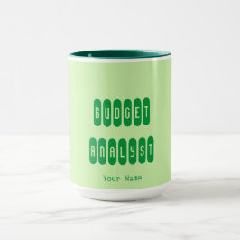 「予算アナリスト」 マグカップ