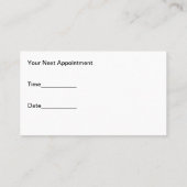 予算アポイントメント名刺Dental 名刺 (裏面)