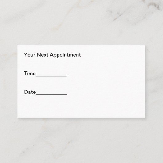 予算アポイントメント名刺Dental 名刺 (裏面)