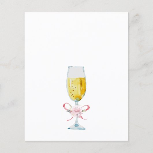 予算アンティークバラブライダルシャワー招待 (裏面)