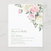 予算アンティークバラブライダルシャワー招待 (正面)