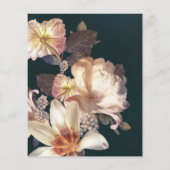 予算アンティークヴィンテージグリーンホワイトフローラ結婚ズ (裏面)