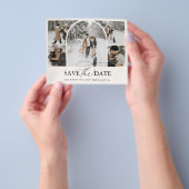 予算アーチ写真コラージュ日付の保存 チラシ (手)