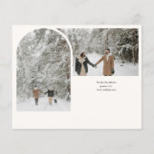 予算アーチ写真コラージュ日付の保存 チラシ (裏面)