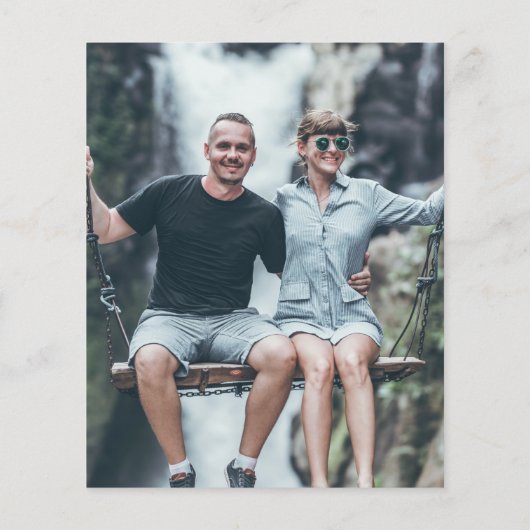 予算アート抽象芸術アートフォト結婚式招待状 (裏面)