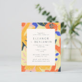 予算アート抽象芸術植物学おもしろい結婚式の招待 (スタンド正面)