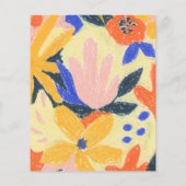 予算アート抽象芸術植物学おもしろい結婚式の招待 (裏面)