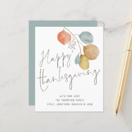 予算アート葉のScript Happy Thanksgiving Card