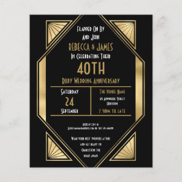 予算アールデコルビー40周年記念招待状