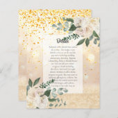 予算イベント詳細エンクロージャ – ホワイトローズ (正面/裏面)