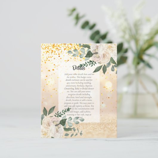 予算イベント詳細エンクロージャ – ホワイトローズ (スタンド正面)