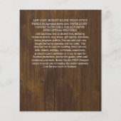 予算イベント詳細 付属品 - 白いバラ チラシ (裏面)