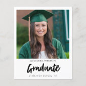 予算インスタントフォトホワイト2卒業アナウンス チラシ (正面)