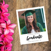 予算インスタントフォトホワイト2卒業アナウンス チラシ