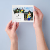 予算インスタント3写真卒業ハット発表 チラシ (手)