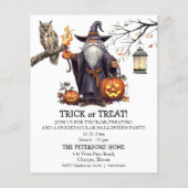 予算ウィザードとフクロウのトリックまたは治療招待状 (正面)