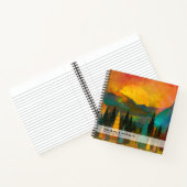 予算ウェディングプランナーパーソナライズされたトレンディーモダン ノートブック (内部)