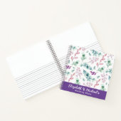 予算ウェディングプランナーパーソナライズされたトレンディーモダン ノートブック (内部)