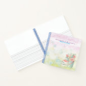 予算ウェディングプランナーパーソナライズされたトレンディーモダン ノートブック (内部)