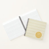 予算ウェディングプランナーパーソナライズされたトレンディーモダン ノートブック (内部)