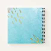 予算ウェディングプランナーパーソナライズされたトレンディーモダン ノートブック (裏面)