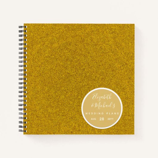 予算ウェディングプランナーパーソナライズされたトレンディーモダン ノートブック (正面)