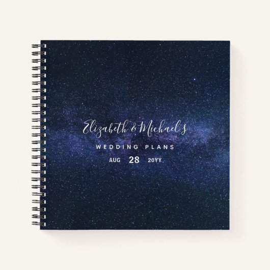 予算ウェディングプランナーパーソナライズされたトレンディーモダン ノートブック (正面)