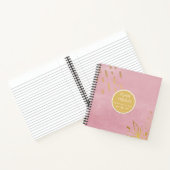 予算ウェディングプランナーパーソナライズされたトレンディーモダン ノートブック (内部)