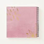 予算ウェディングプランナーパーソナライズされたトレンディーモダン ノートブック (裏面)