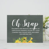 予算ウェディング アンプラグド オー スナップ チョーク ひまわり (スタンド正面)