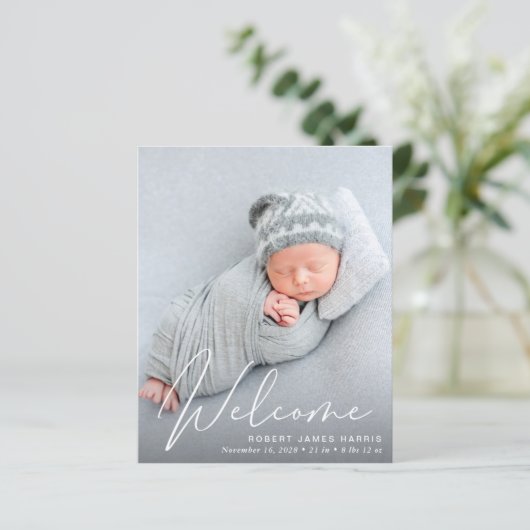 予算ウェルカムスクリプト写真の誕生のお知らせ (スタンド正面)