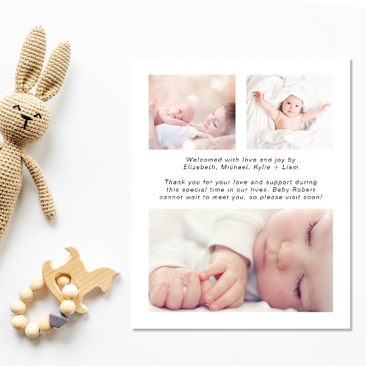 予算ウェルカムスクリプト4写真の誕生のお知らせ