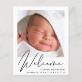 予算ウェルカムフォトコラージュ誕生のお知らせ (正面)