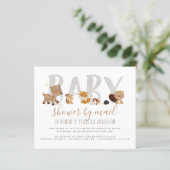 予算ウッドランド動物ニュートラルベビーシャワーbyメール (スタンド正面)