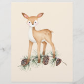 予算ウッドランド動物ワイルドワン1歳の誕生日 チラシ (裏面)