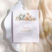 予算ウッドランド森林動物ヴィンテージ赤ちゃんシャワー