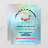 予算エイリアン4th誕生日パーティの招待状 (正面/裏面)